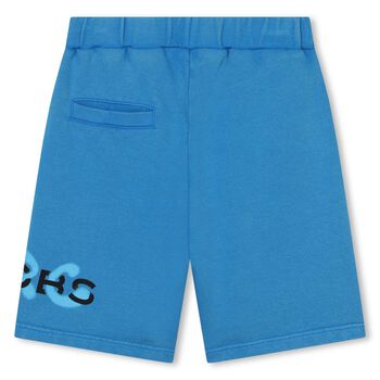Boys Blue Logo Bermuda Shorts