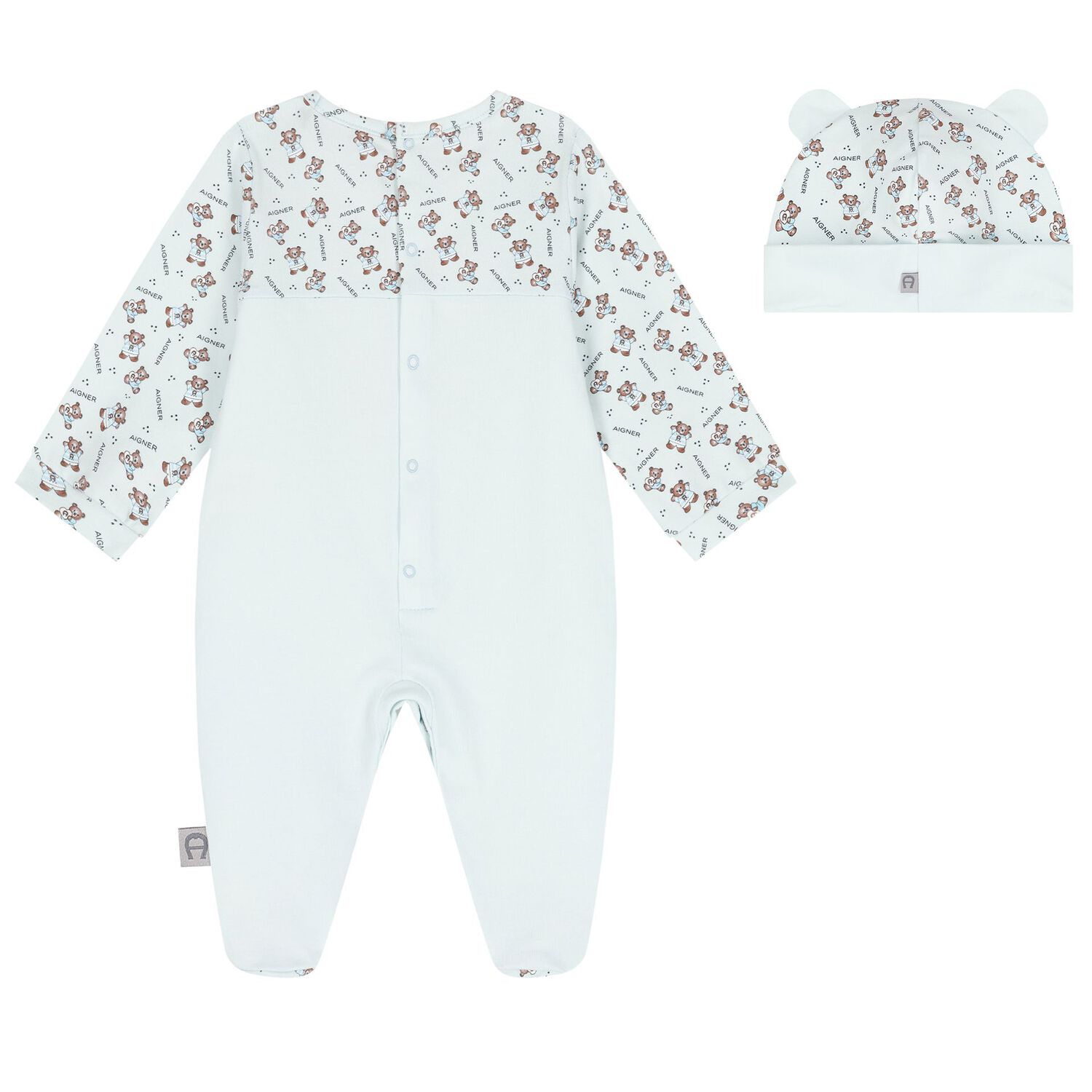 SOFIJA - Teddy Bear Babygrow - Blue