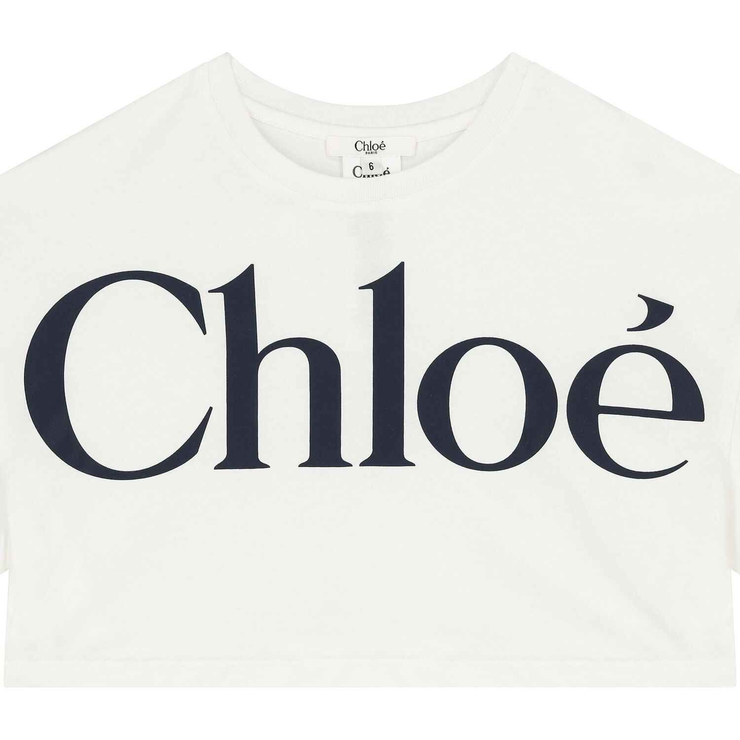 Girls Ivory Logo T-Shirt, 1, hi-res