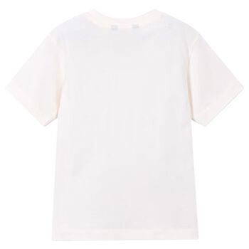 Boys Ivory Football T-Shirt