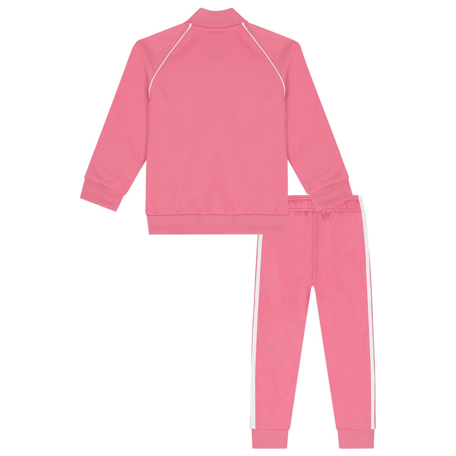 Adidas Kids Girls Pink Logo Tracksuit | Junior Couture USA