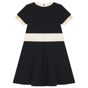 Girls Black Logo Dress