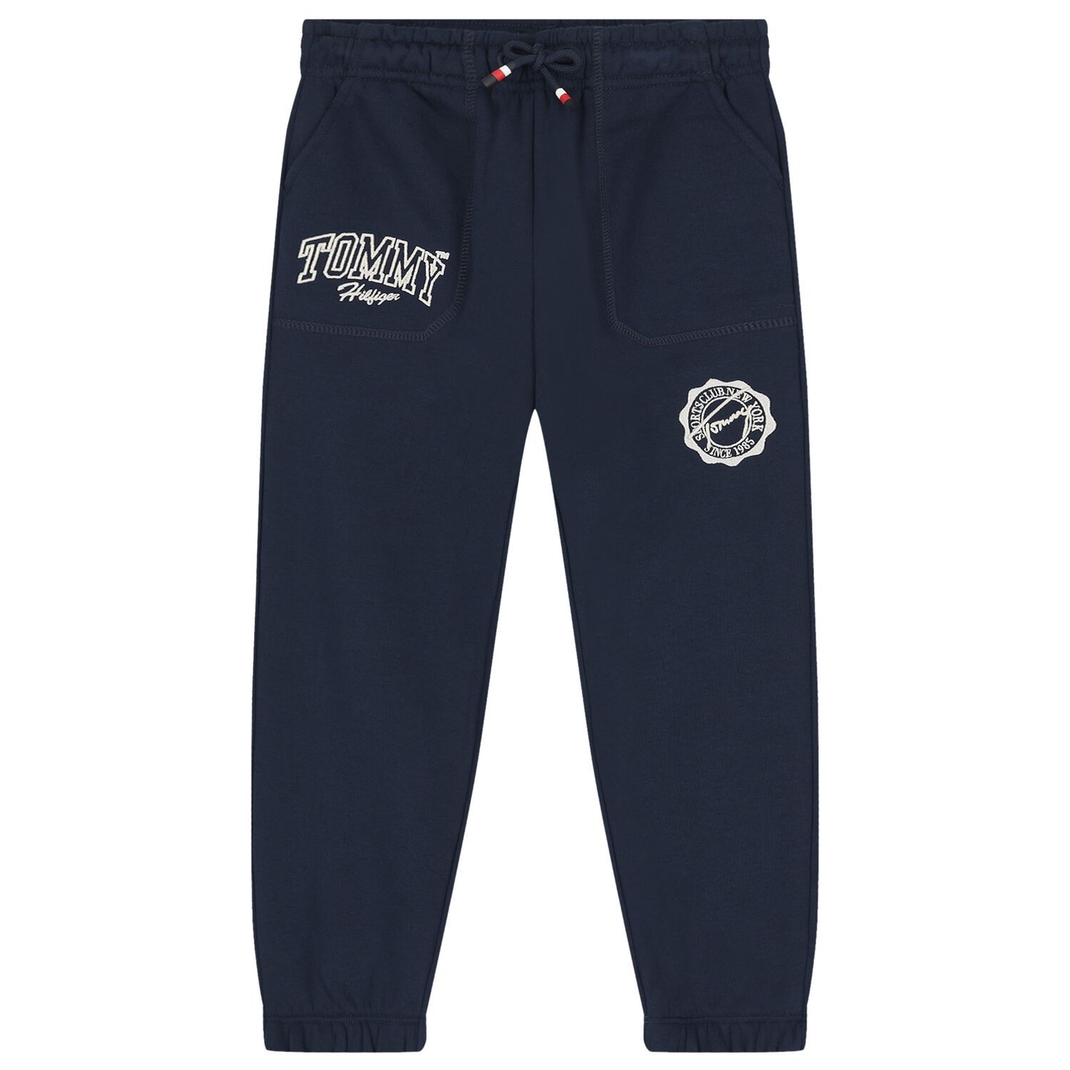 Boys Navy Blue Logo Joggers, 1, hi-res image number null