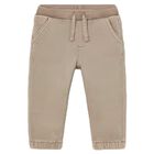 Younger Boys Beige Joggers, 1, hi-res