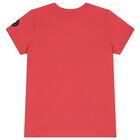 Boys Red & White Logo T-Shirt, 3, hi-res