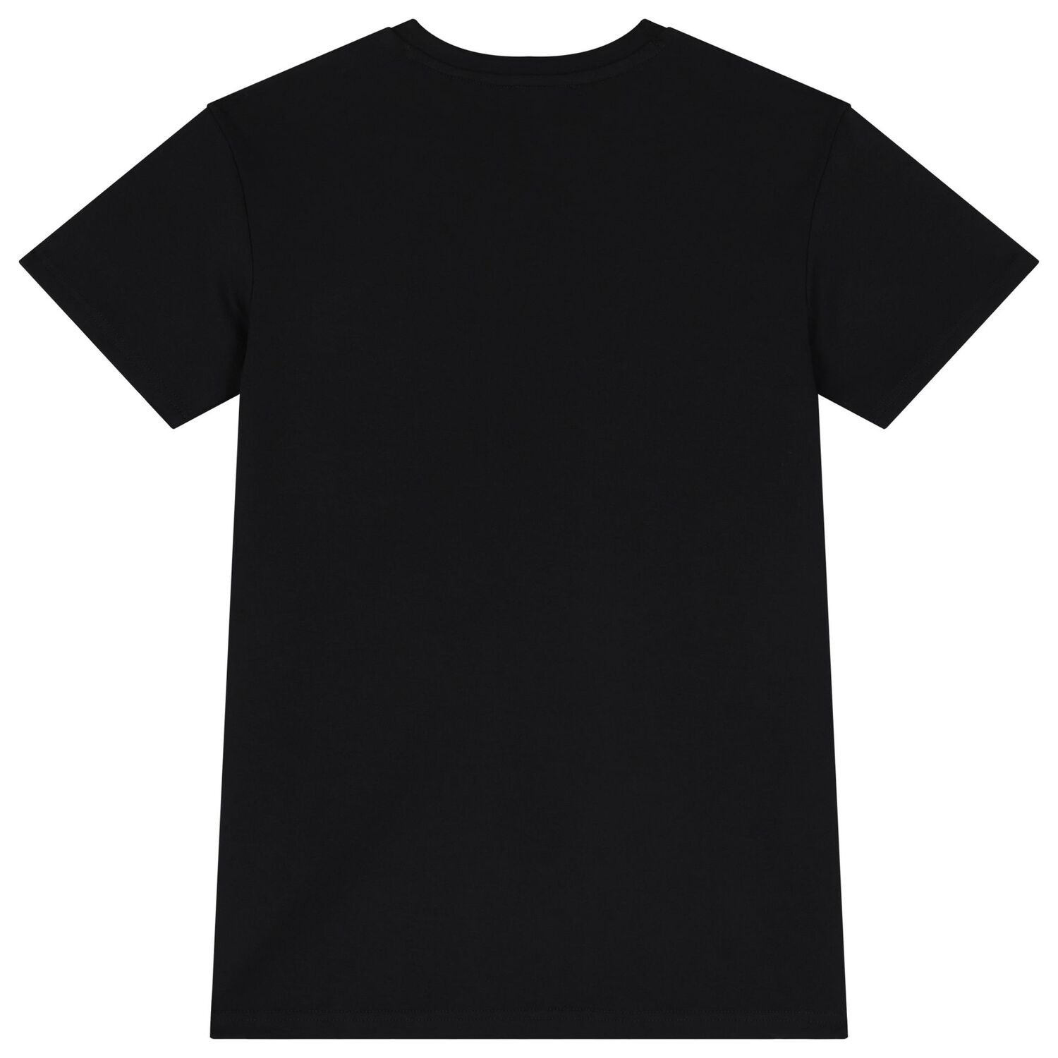 Girls Black & Gold Logo Dress, 1, hi-res image number null