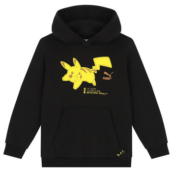 Black Pokemon Logo Hooded Top