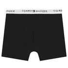 Boys Black Boxer Shorts ( 2-Pack ), 1, hi-res