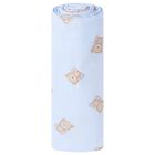 Baby Boys Blue Teddy Bear Blanket, 2, hi-res