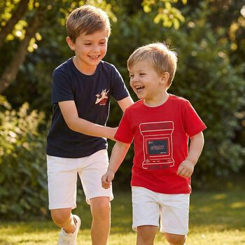 Boys Red & Navy Blue T-Shirts ( 2-Pack )