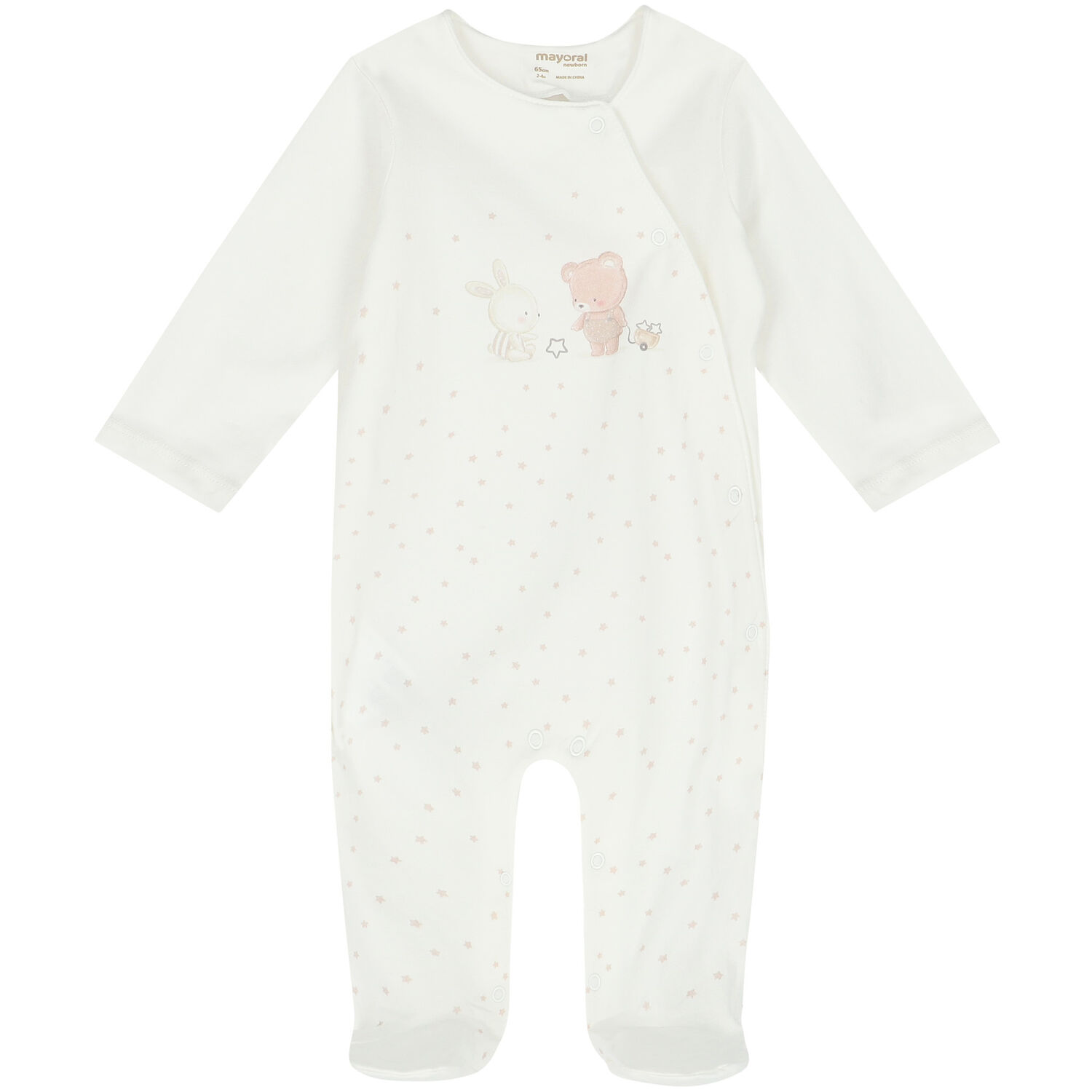 Ivory Babygrow, Hat & Bib Set, 2, hi-res