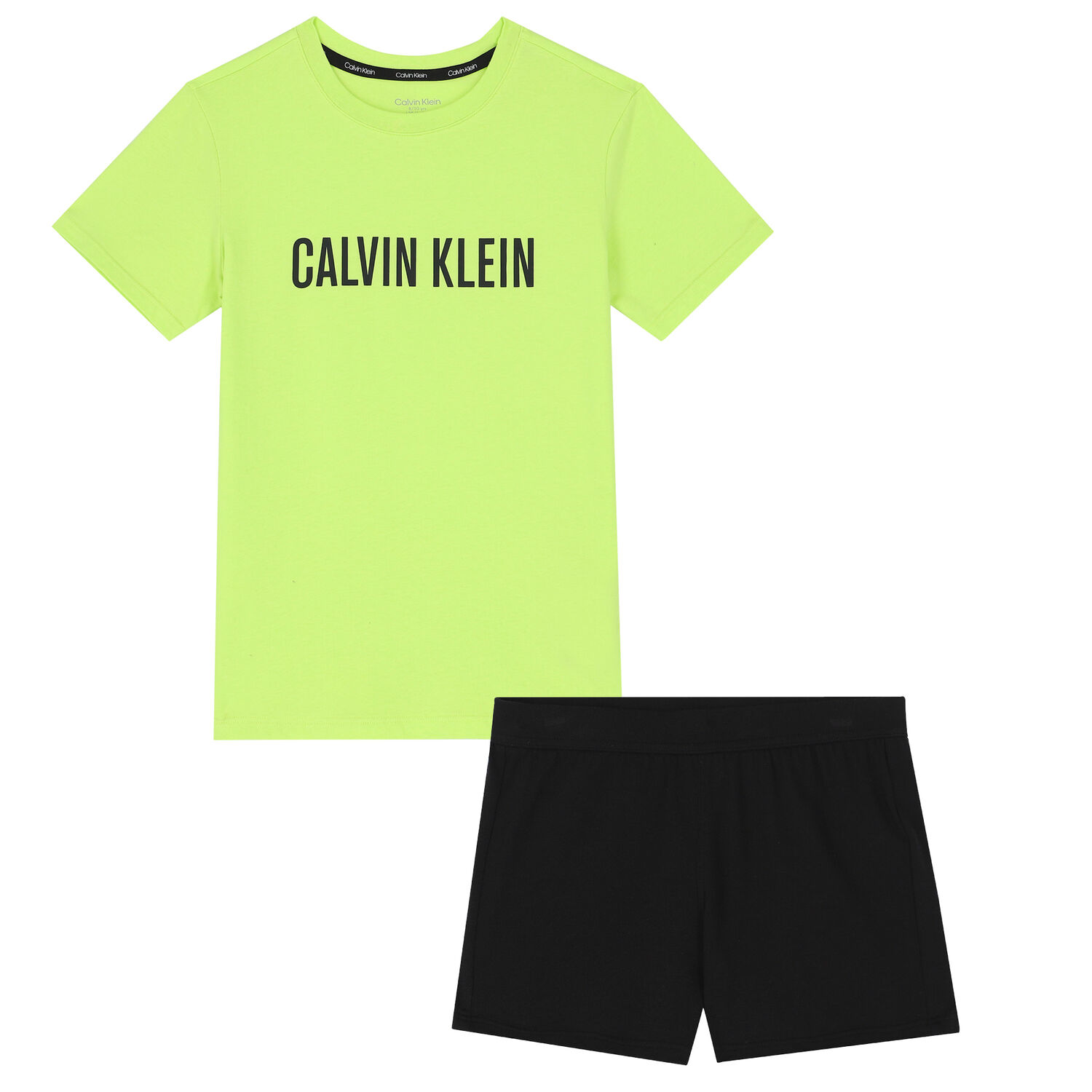 Boys Green & Black Logo Pyjamas, 1, hi-res image number null