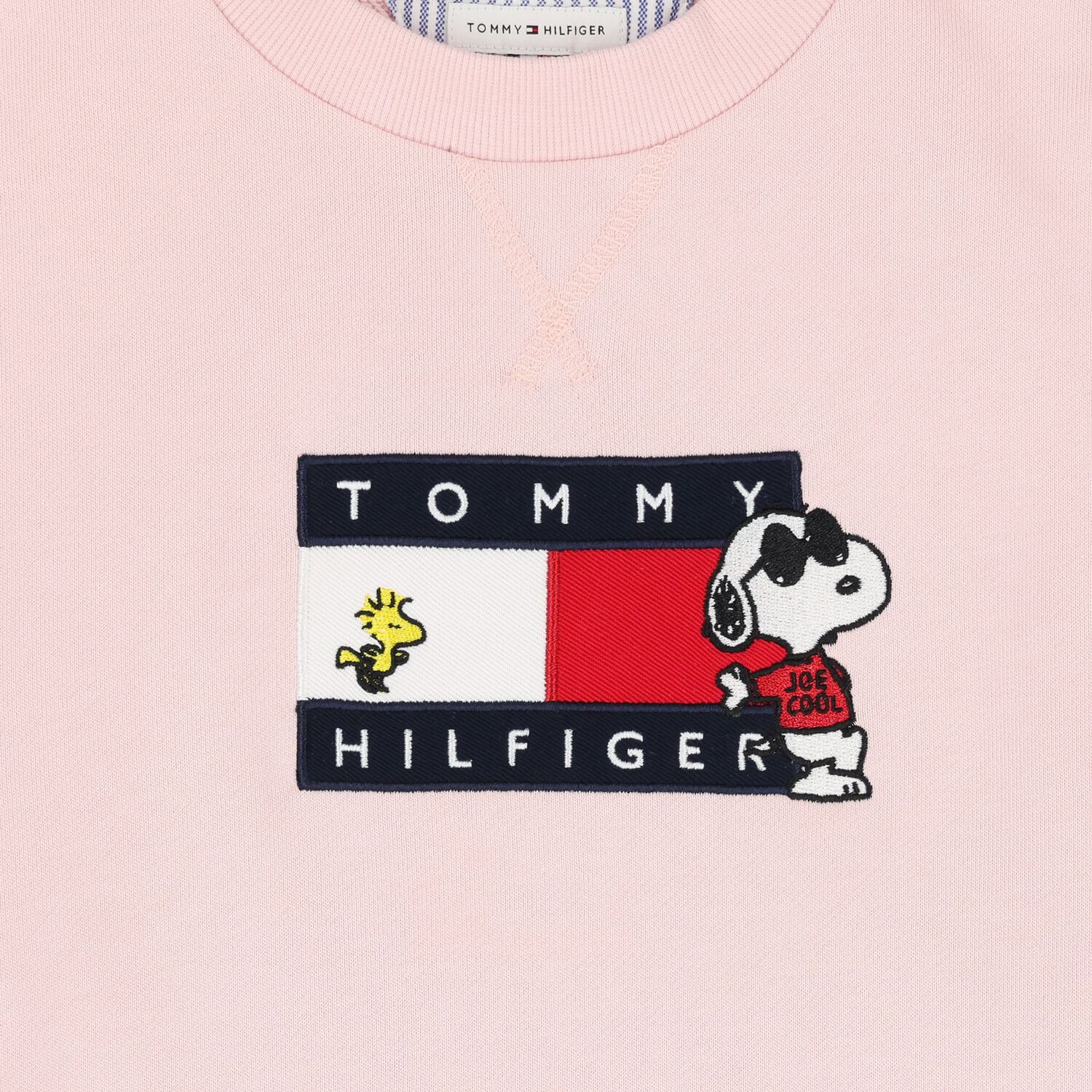 Girls Pink Snoopy Logo Sweatshirt, 2, hi-res