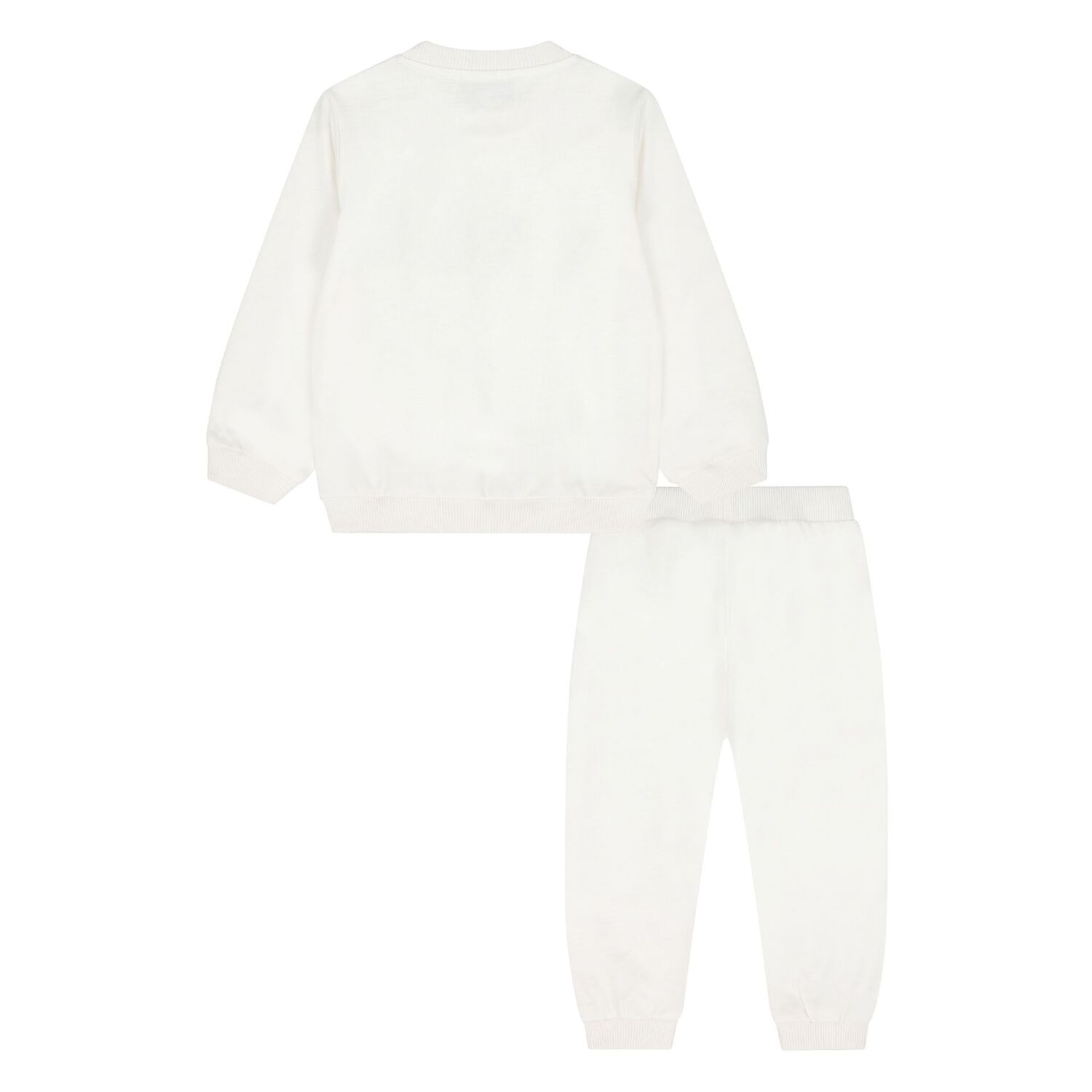 Younger White Teddy Bear Logo Tracksuit, 1, hi-res