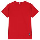 Boys Red & Navy Blue Logo Shorts Set, 1, hi-res