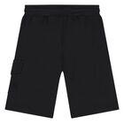 Younger Boys Black Logo Shorts , 1, hi-res