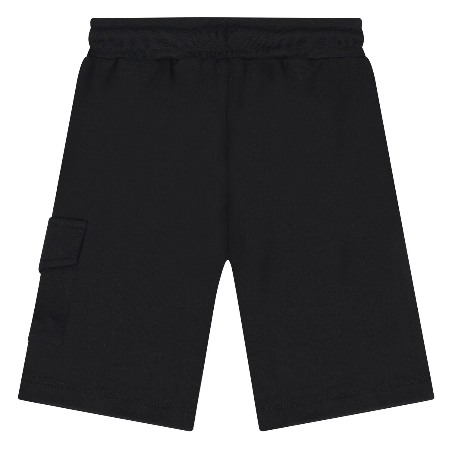 Younger Boys Black Logo Shorts , 1, hi-res
