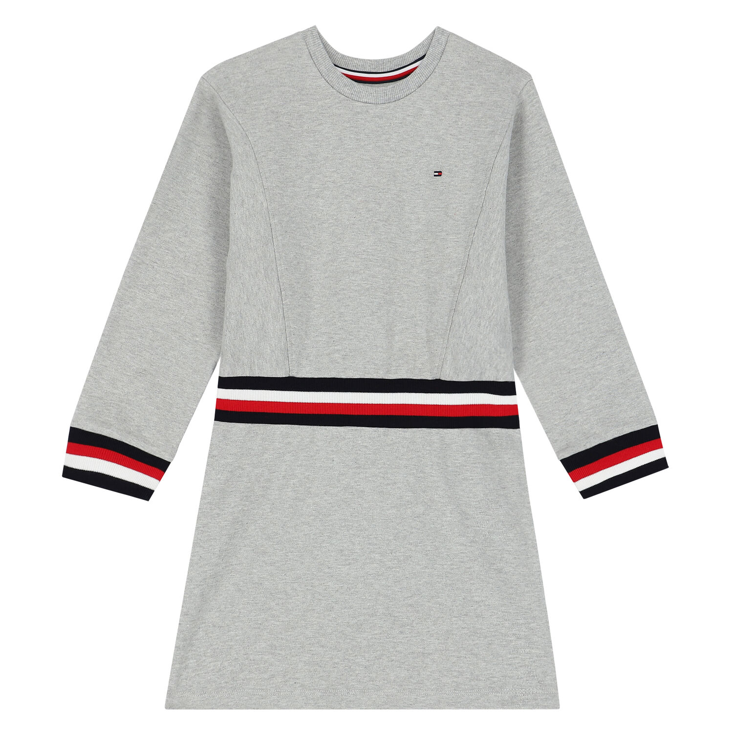 Girls Grey Logo Dress, 2, hi-res image number null