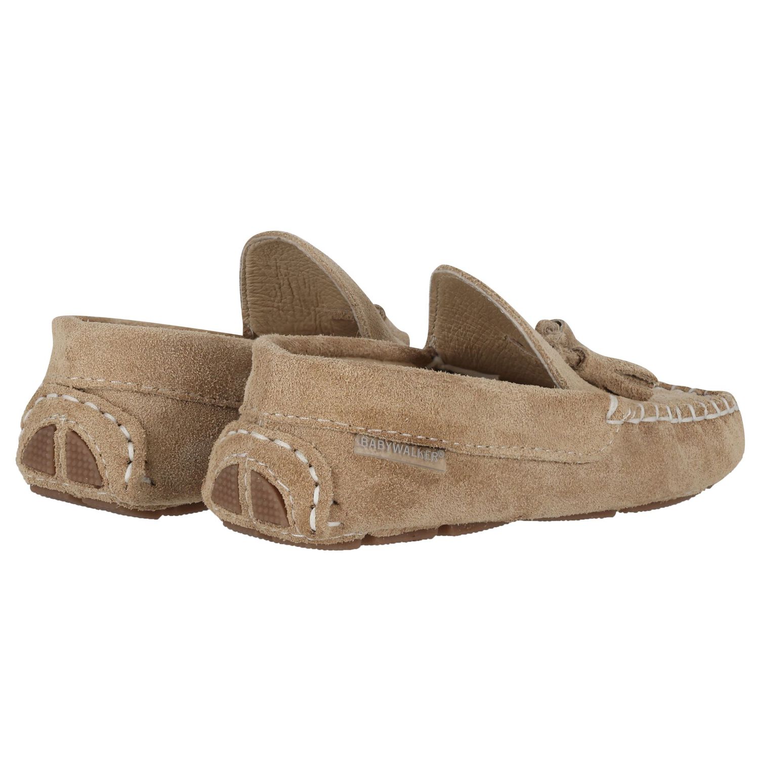 Boys Beige Suede Shoes, 2, hi-res