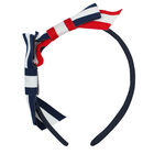 طوق شعر بنات مخطط باللون الكحلي , 1, hi-res