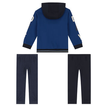 Boys Blue & Navy 3-Piece Tracksuit