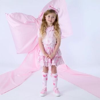 Girls Pink Bow Headband