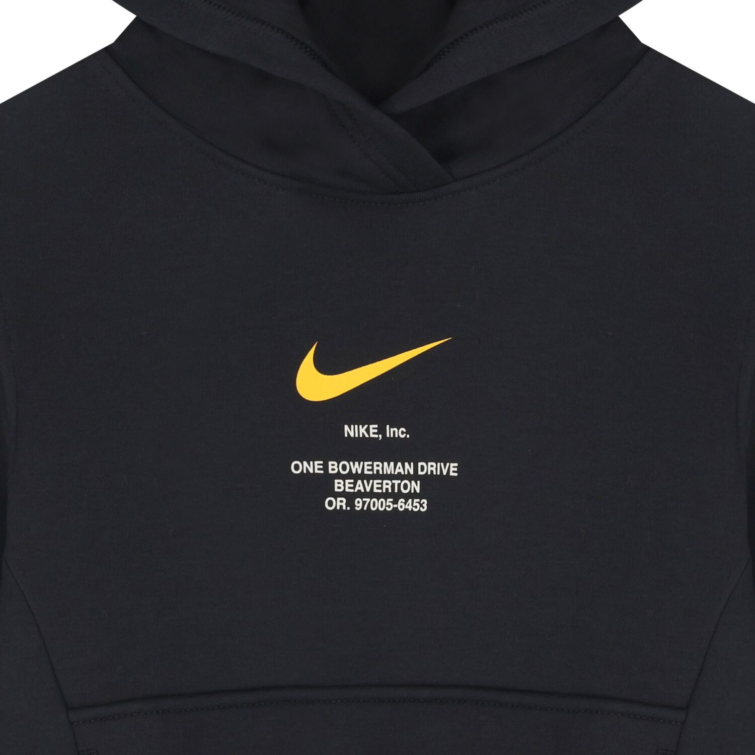 Boys Navy Blue Logo Hooded Top, 1, hi-res