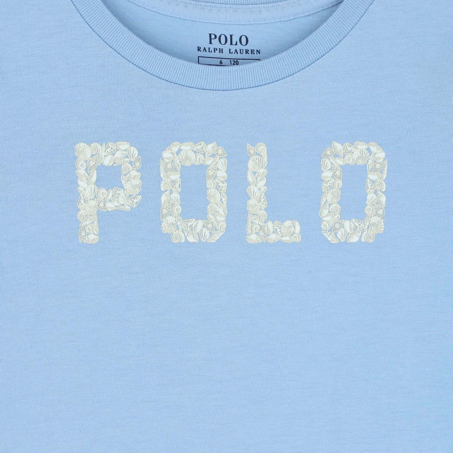 Girls Blue Logo T-Shirt, 1, hi-res