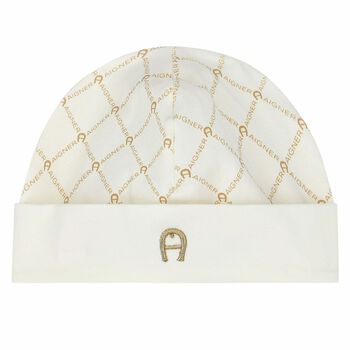 Ivory & Gold Logo Hat