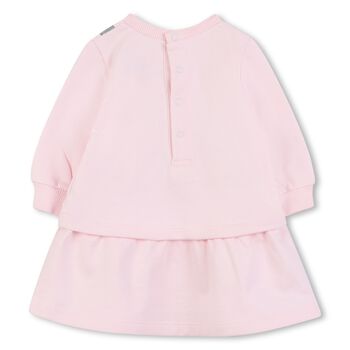 Younger Girls Pink Logo Bag Dress