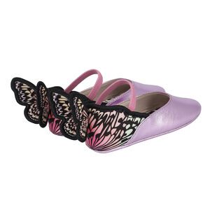 Baby Girls Metallic Purple Ballerina Shoes