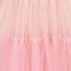 Girls Pink Embellished Ruffle Tulle Dress, 1, hi-res