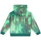 Boys Green Logo Hooded Top, 1, hi-res
