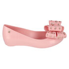 Girls Pink Bow Jelly Shoes, 1, hi-res