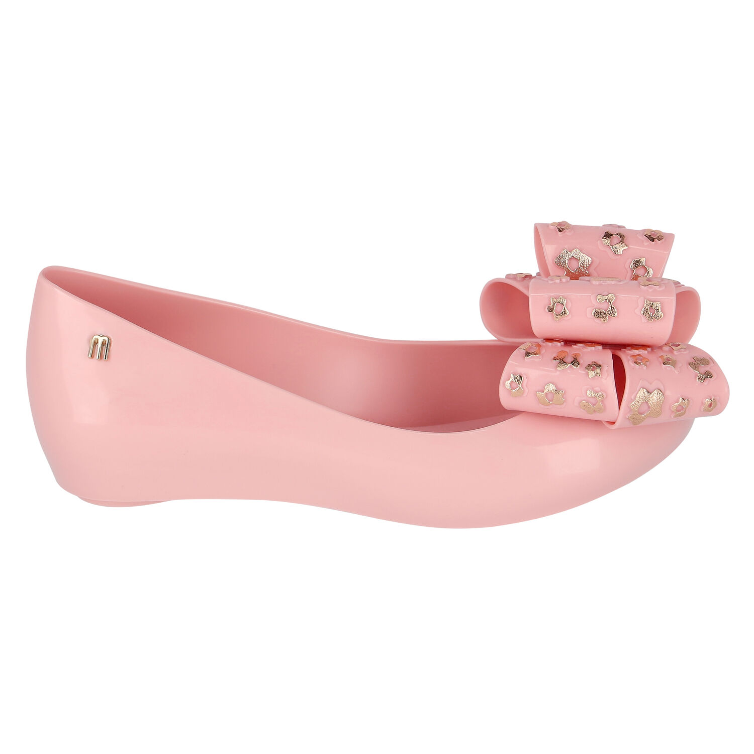 Girls Pink Bow Jelly Shoes, 1, hi-res