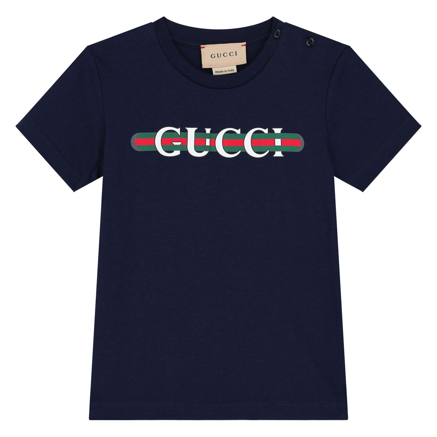 Younger Boys Navy Blue Logo T-Shirt, 1, hi-res image number null