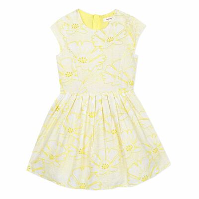 Girls Yellow embroidered Dress
