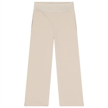 Girls Beige Heart Trousers