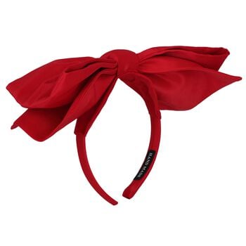 Girls Red Bow Headband
