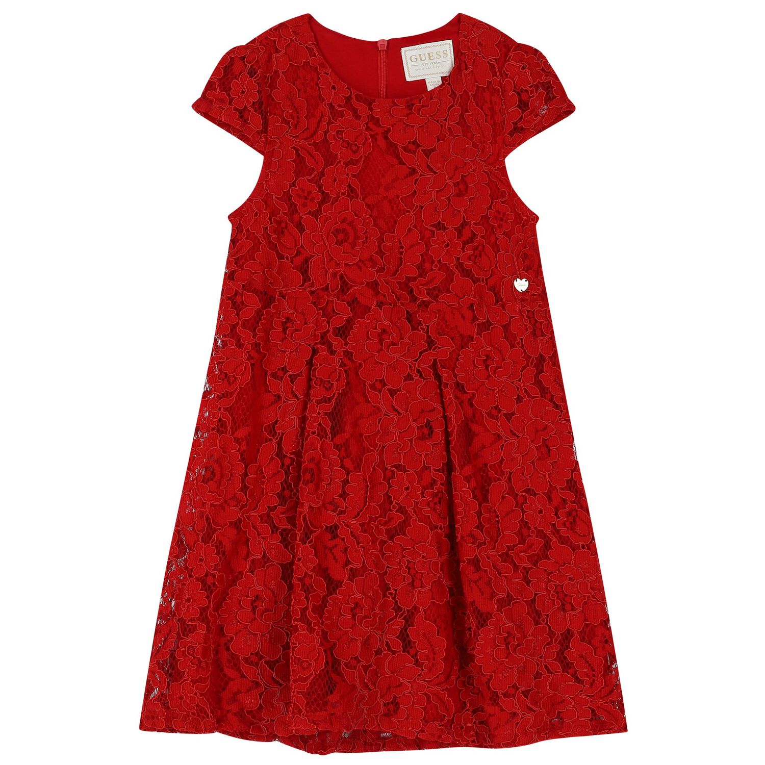 Guess Girls Red Lace Dress | Junior Couture USA