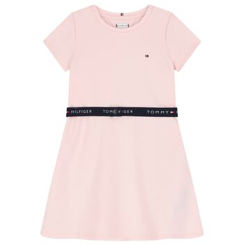 Girls Pink Logo Dress 