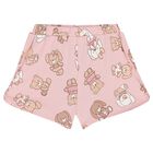 Baby Girls Pink & White Bear Shorts Set ( 2-Pack ), 1, hi-res
