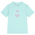 Girls Green Logo Messi T-Shirt, 1, hi-res
