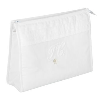 White Logo Toiletry Bag