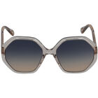 Girls Beige Hexagonal Sunglasses, 2, hi-res