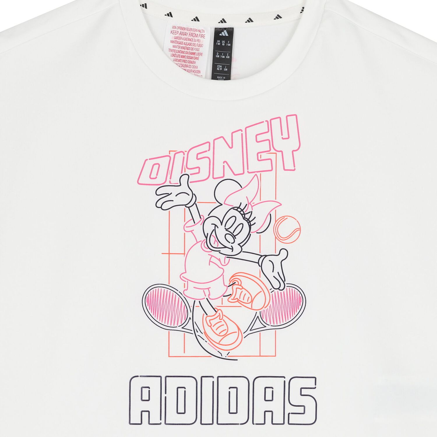 Girls White & Purple Disney Logo Leggings Set, 1, hi-res