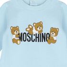 Blue Teddy Bear Logo Babygrow, 2, hi-res