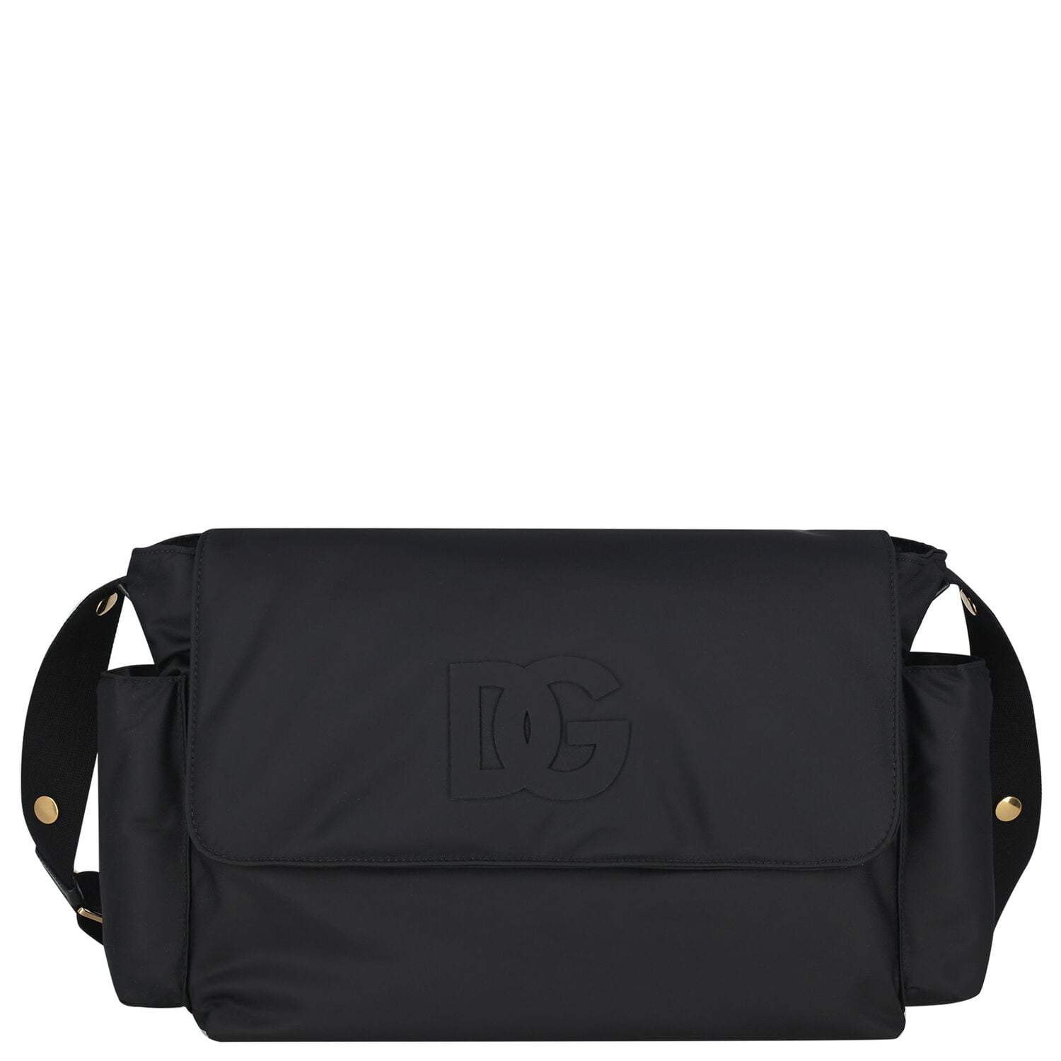 Black Logo Baby Changing Bag ( 43CM ), 1, hi-res