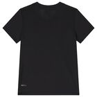 Boys Black Logo T-Shirt, 2, hi-res