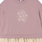 Younger Girls Pink & Beige Star Dress, 3, hi-res